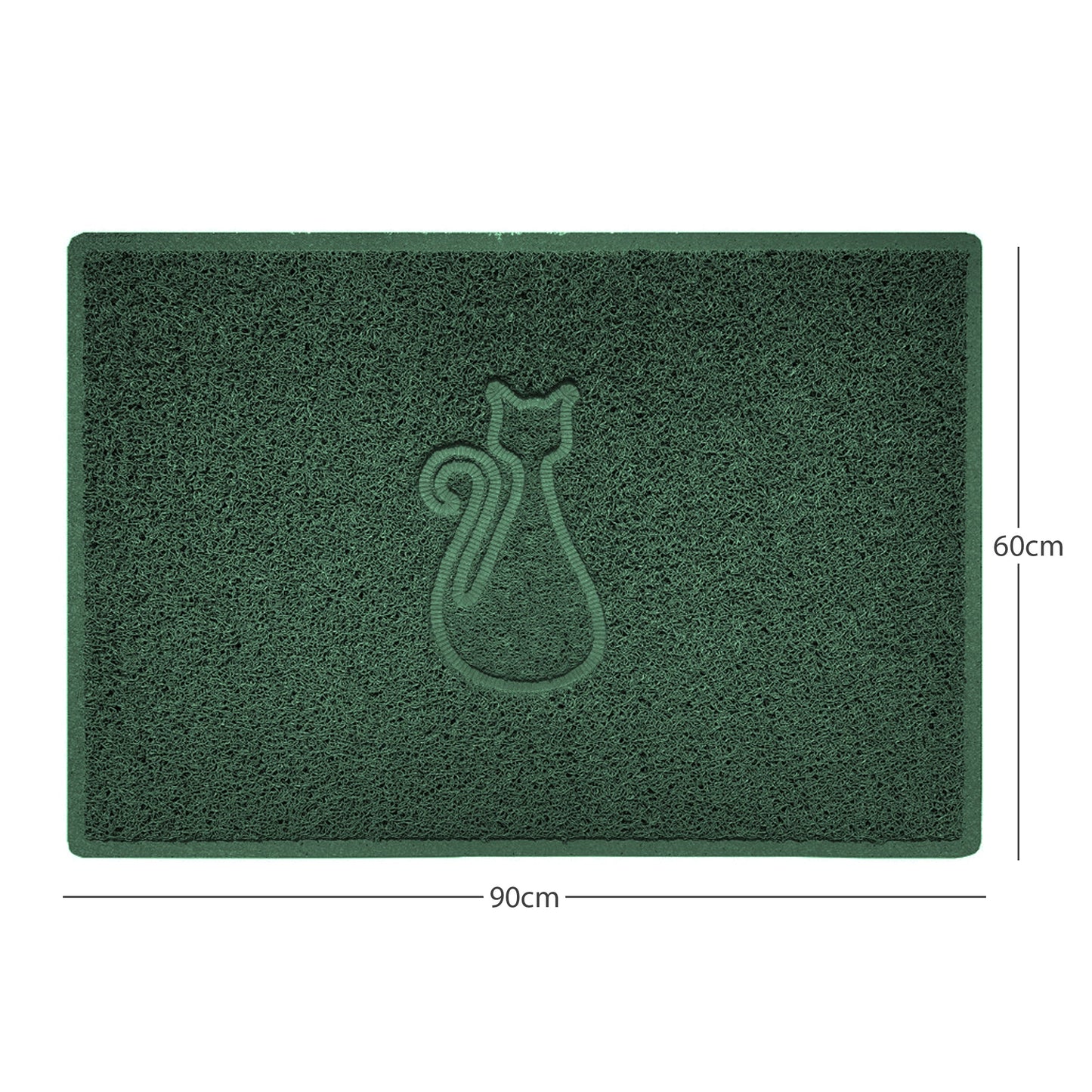 Nicoman Cat Embossed Spaghetti Door Mat | Indoor & Outdoor | Multiple Colours & Sizes