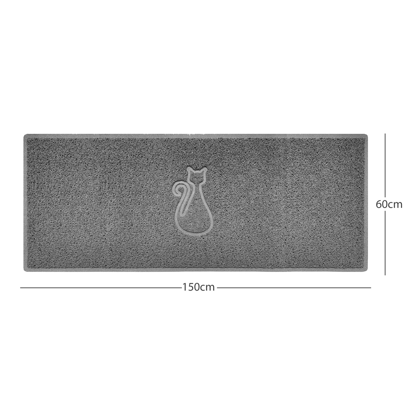 Nicoman Cat Embossed Spaghetti Door Mat | Indoor & Outdoor | Multiple Colours & Sizes