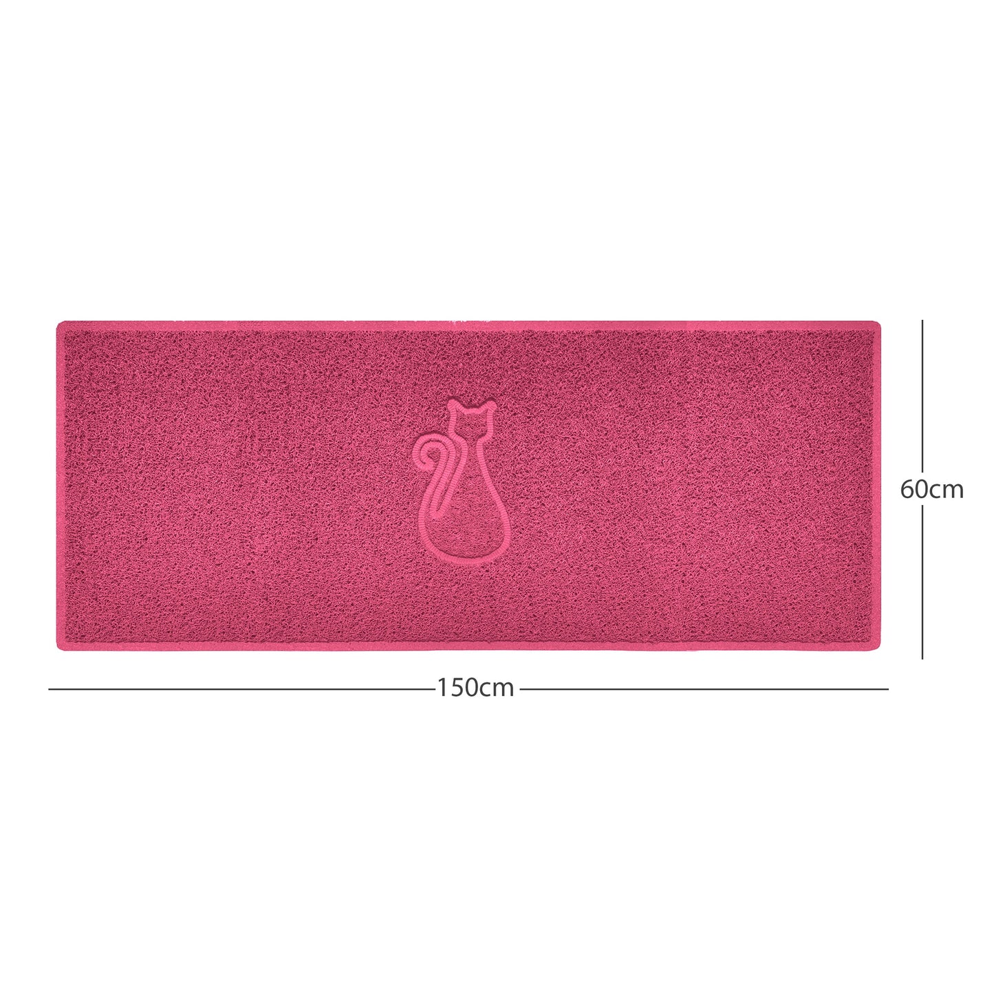 Nicoman Cat Embossed Spaghetti Door Mat | Indoor & Outdoor | Multiple Colours & Sizes