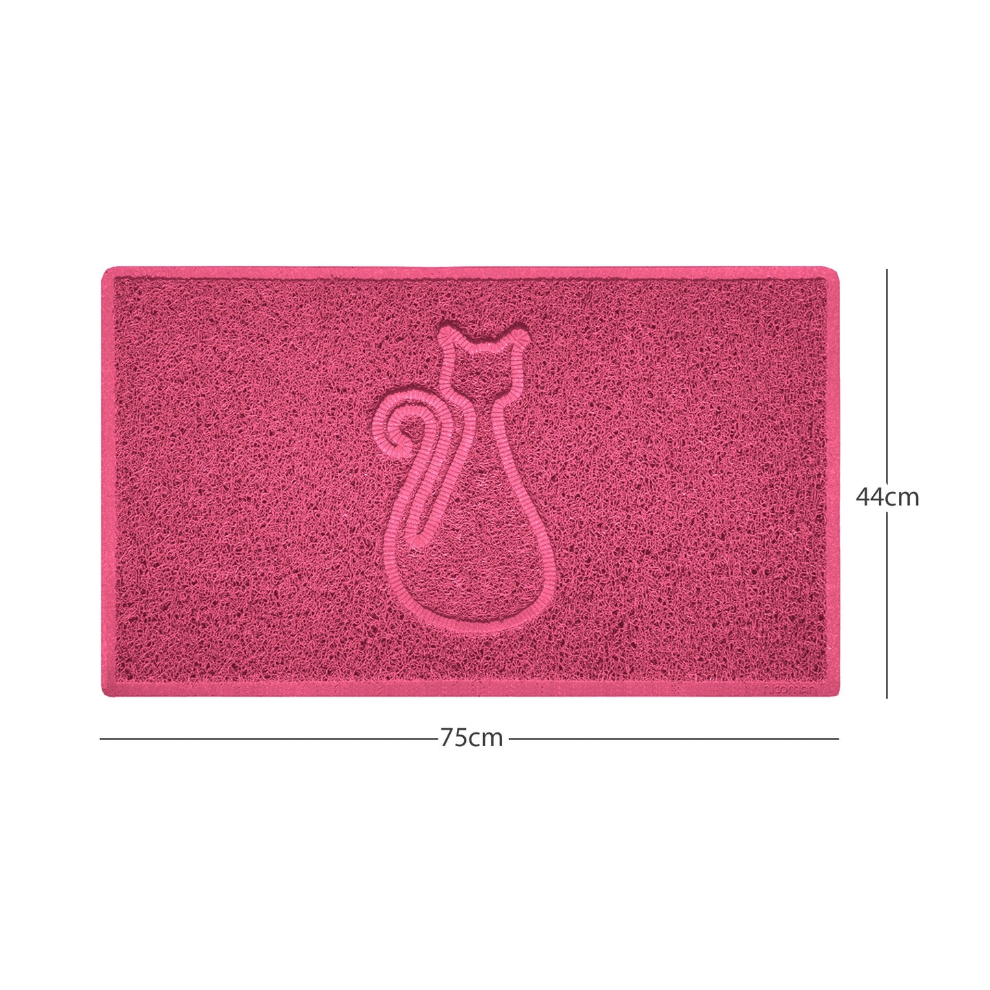 Nicoman Cat Embossed Spaghetti Door Mat | Indoor & Outdoor | Multiple Colours & Sizes