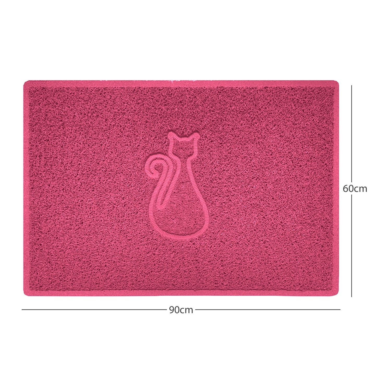 Nicoman Cat Embossed Spaghetti Door Mat | Indoor & Outdoor | Multiple Colours & Sizes