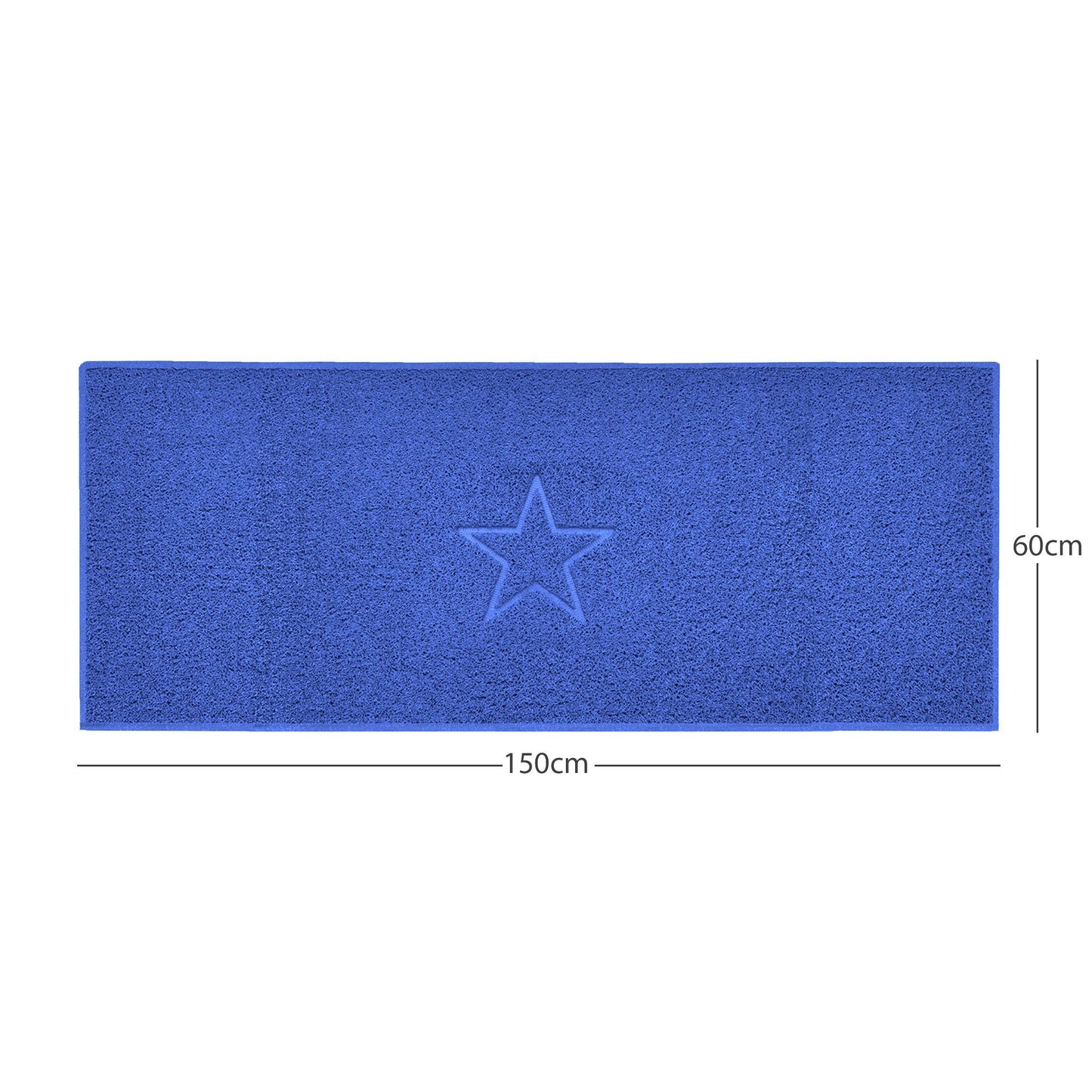 Nicoman Star Embossed Spaghetti Doormat | Indoor & Outdoor | Non-Slip | Machine Washable