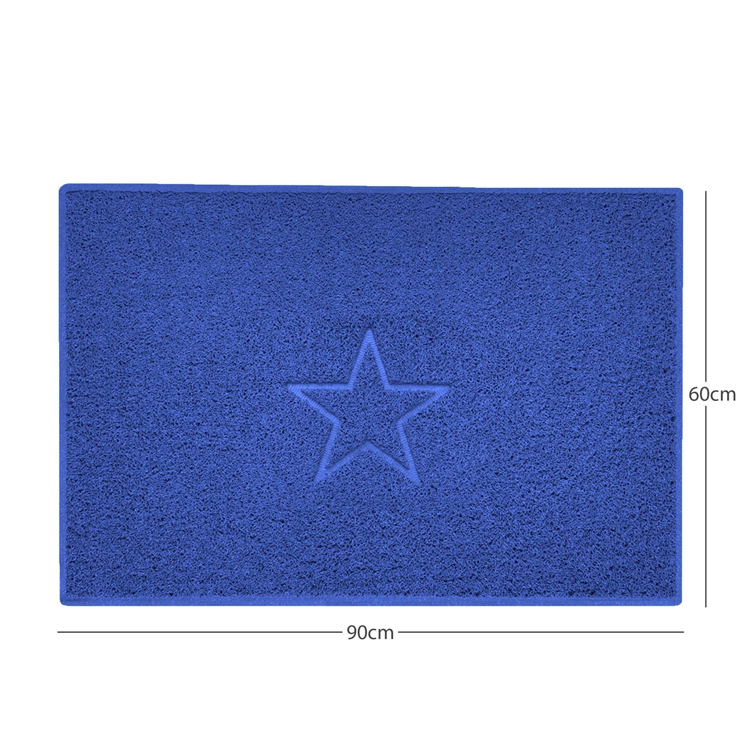 Nicoman Star Embossed Spaghetti Doormat | Indoor & Outdoor | Non-Slip | Machine Washable