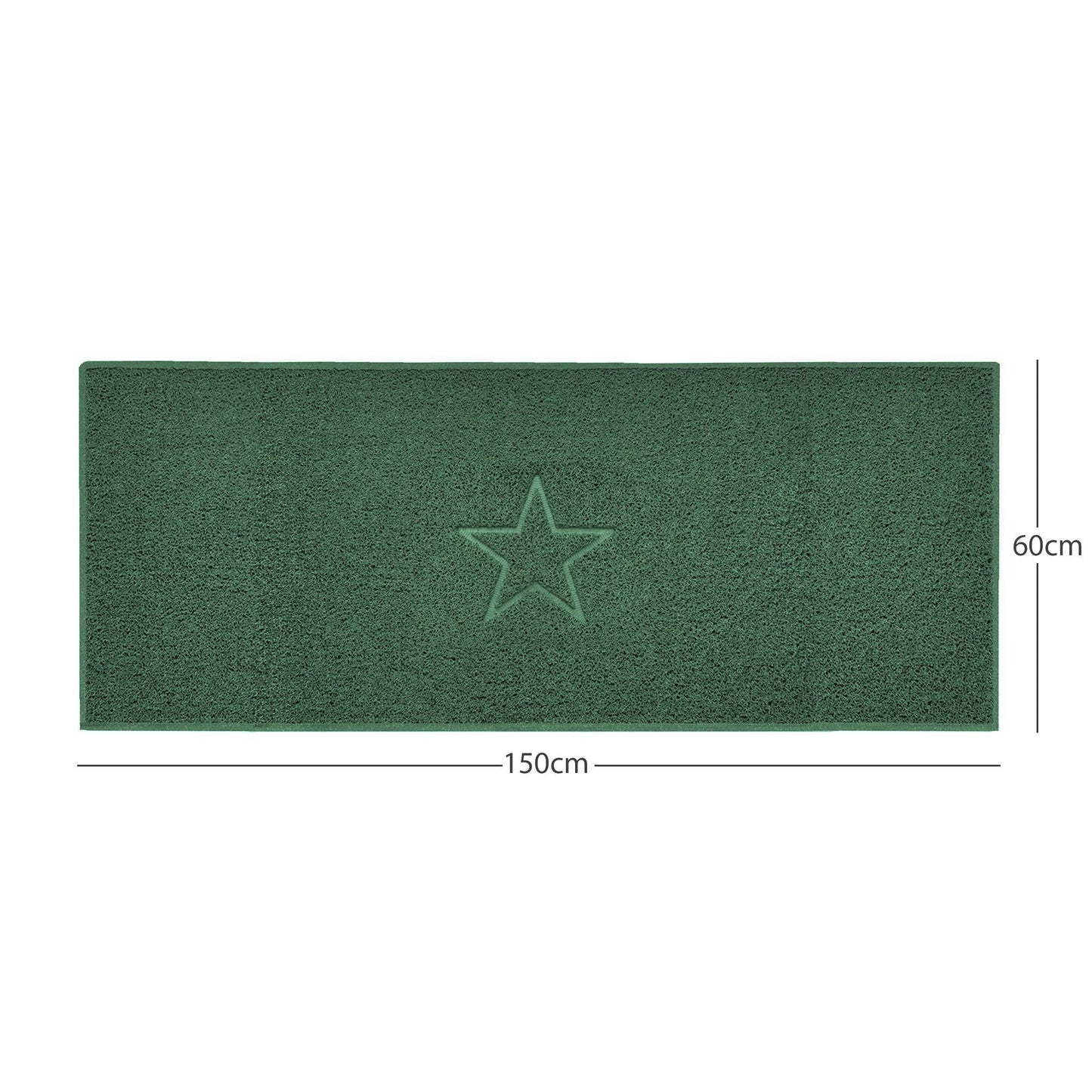 Nicoman Star Embossed Spaghetti Doormat | Indoor & Outdoor | Non-Slip | Machine Washable