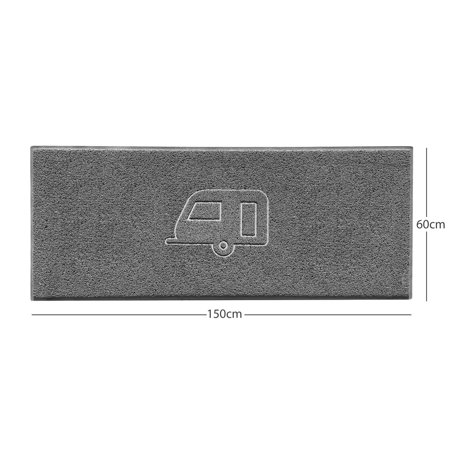Nicoman Caravan Spaghetti Door Mat | Indoor & Outdoor | Non-Slip | Machine Washable
