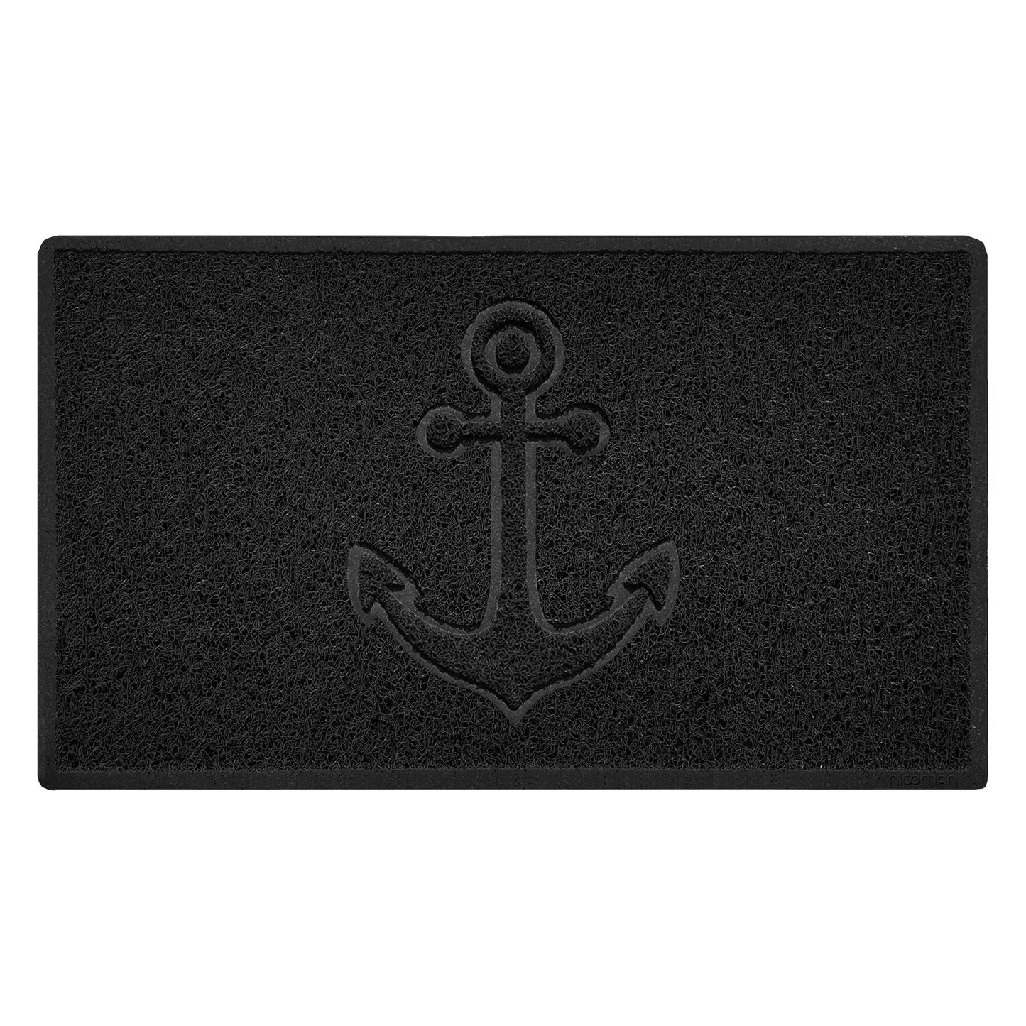 Nicoman Anchor Embossed Spaghetti Door Mat | Indoor & Outdoor | 8 Colours, 4 Sizes