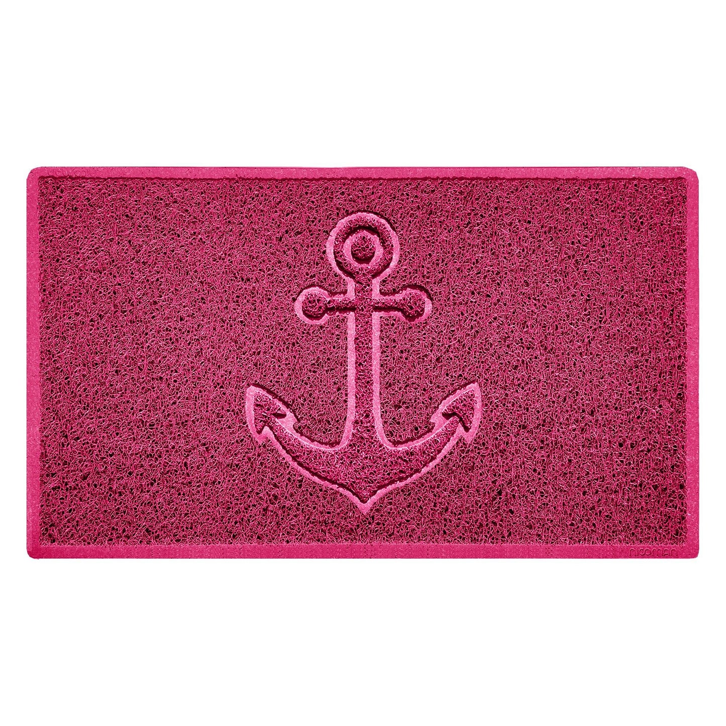 Nicoman Anchor Embossed Spaghetti Door Mat | Indoor & Outdoor | 8 Colours, 4 Sizes