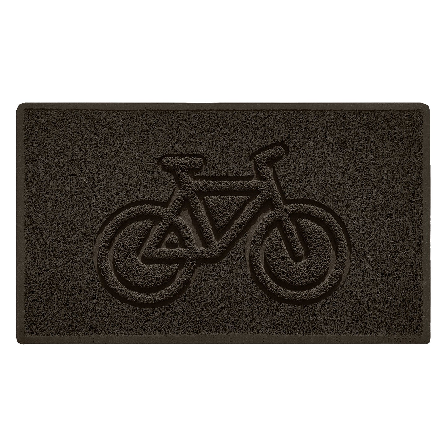 Nicoman Cycle Embossed Spaghetti Doormat | Indoor & Outdoor | Non-Slip | Machine Washable