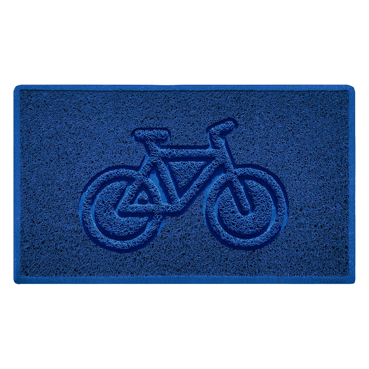 Nicoman Cycle Embossed Spaghetti Doormat | Indoor & Outdoor | Non-Slip | Machine Washable