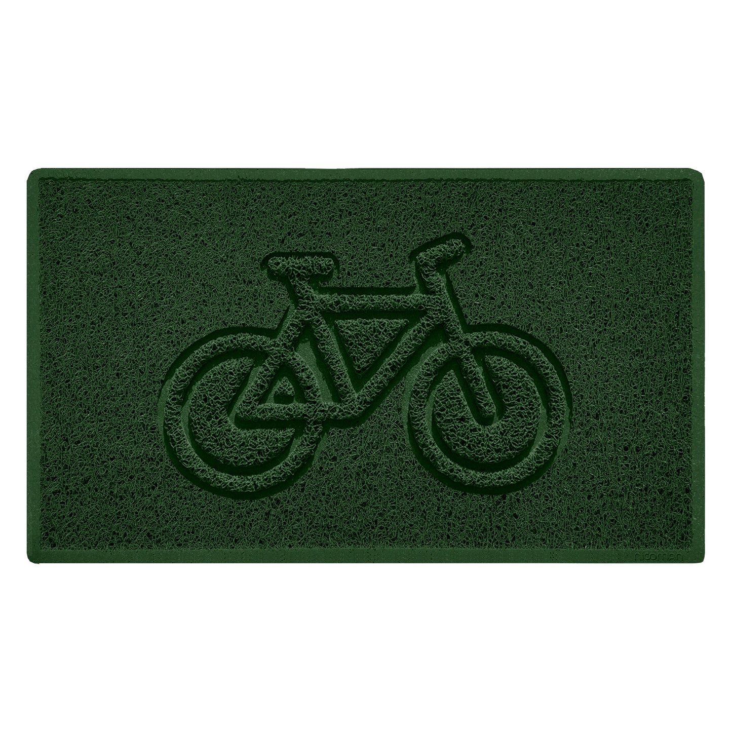 Nicoman Cycle Embossed Spaghetti Doormat | Indoor & Outdoor | Non-Slip | Machine Washable