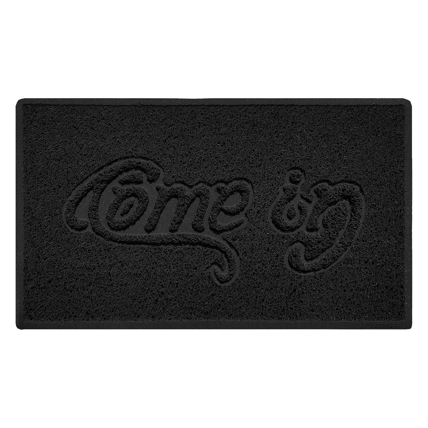 Nicoman "Come In" Spaghetti Door Mat – Indoor & Outdoor | Non-Slip | Machine Washable