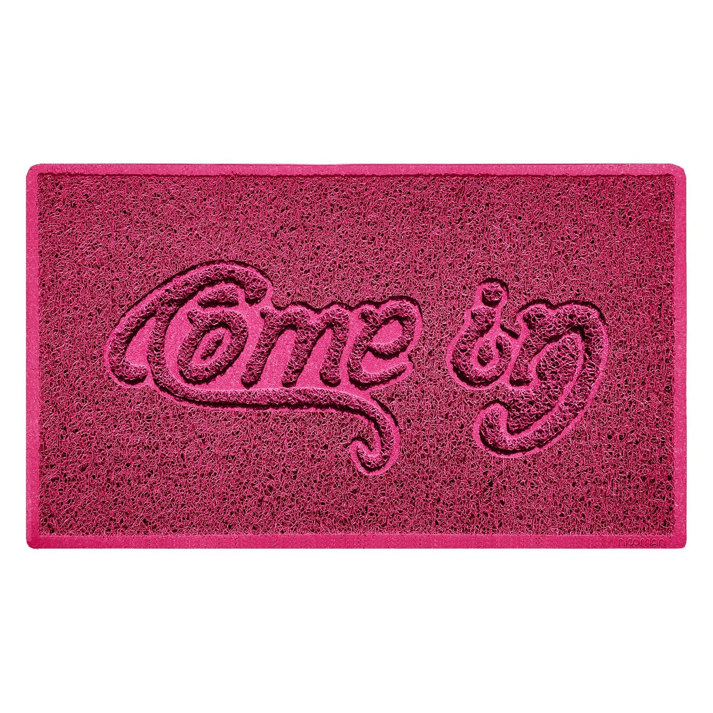 Nicoman "Come In" Spaghetti Door Mat – Indoor & Outdoor | Non-Slip | Machine Washable