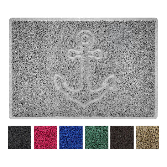 Nicoman Anchor Embossed Spaghetti Door Mat | Indoor & Outdoor | 8 Colours, 4 Sizes