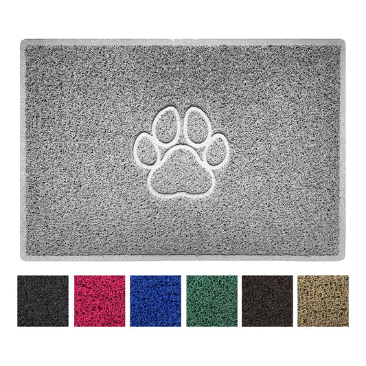 Nicoman Paw Print Embossed Spaghetti Door Mat | Indoor & Outdoor | Non-Slip