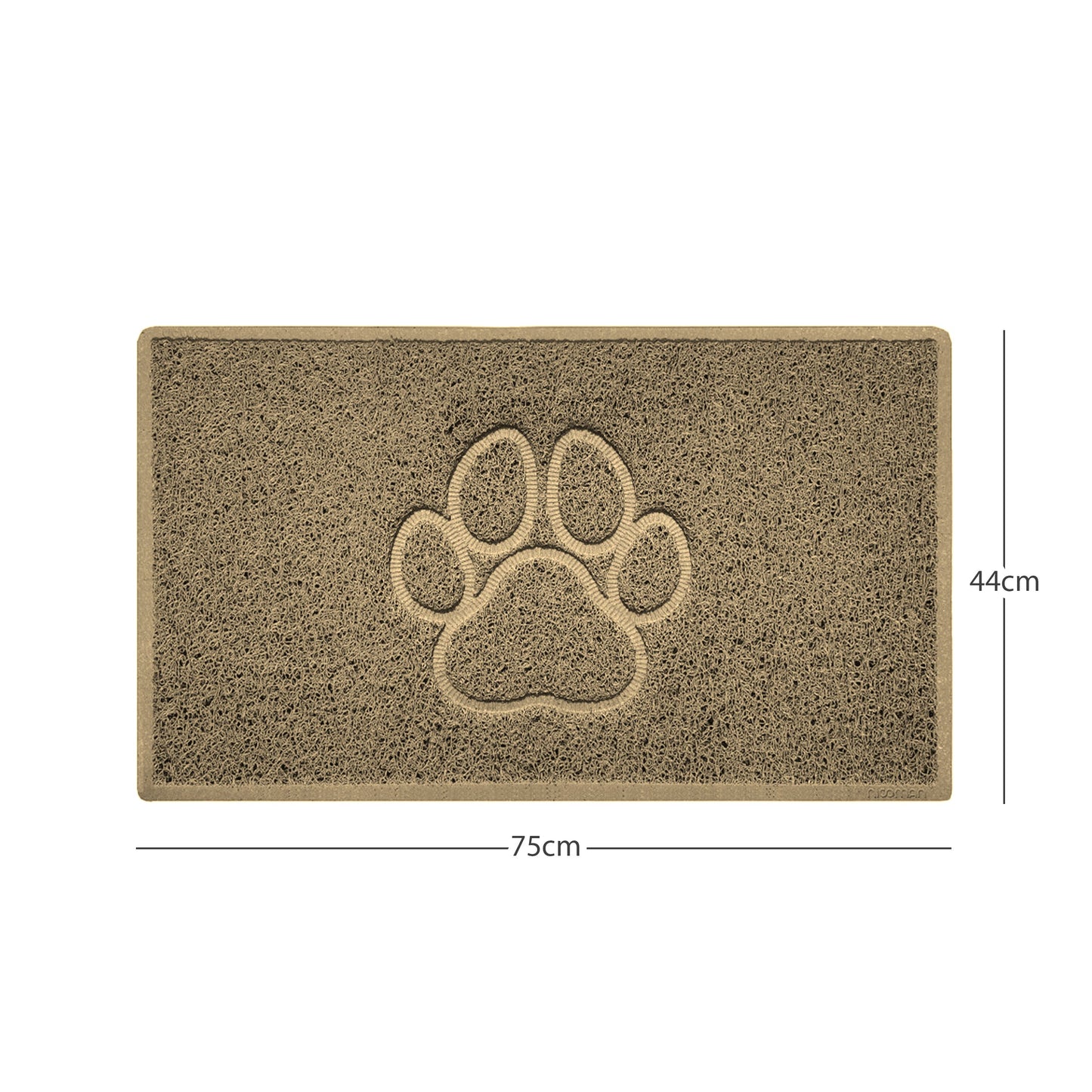 Nicoman Paw Print Embossed Spaghetti Door Mat | Indoor & Outdoor | Non-Slip