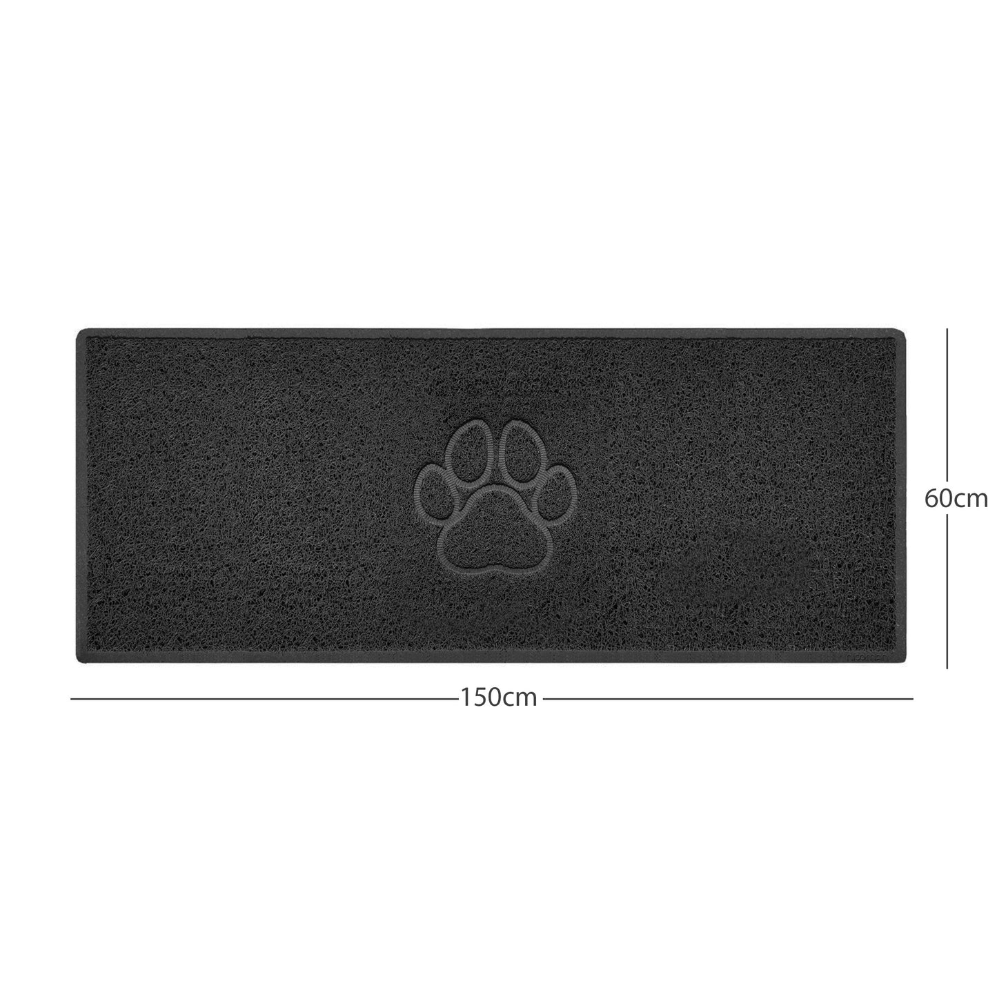 Nicoman Paw Print Embossed Spaghetti Door Mat | Indoor & Outdoor | Non-Slip