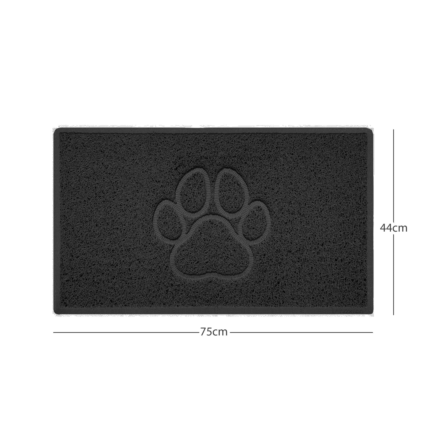 Nicoman Paw Print Embossed Spaghetti Door Mat | Indoor & Outdoor | Non-Slip
