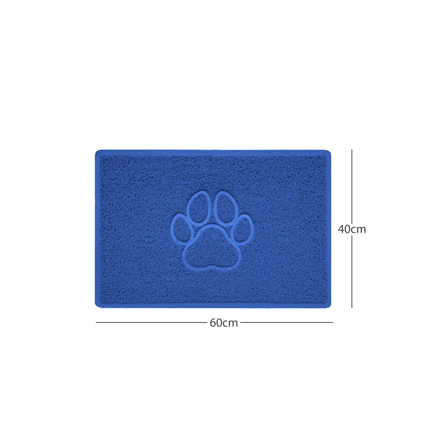 Nicoman Paw Print Embossed Spaghetti Door Mat | Indoor & Outdoor | Non-Slip