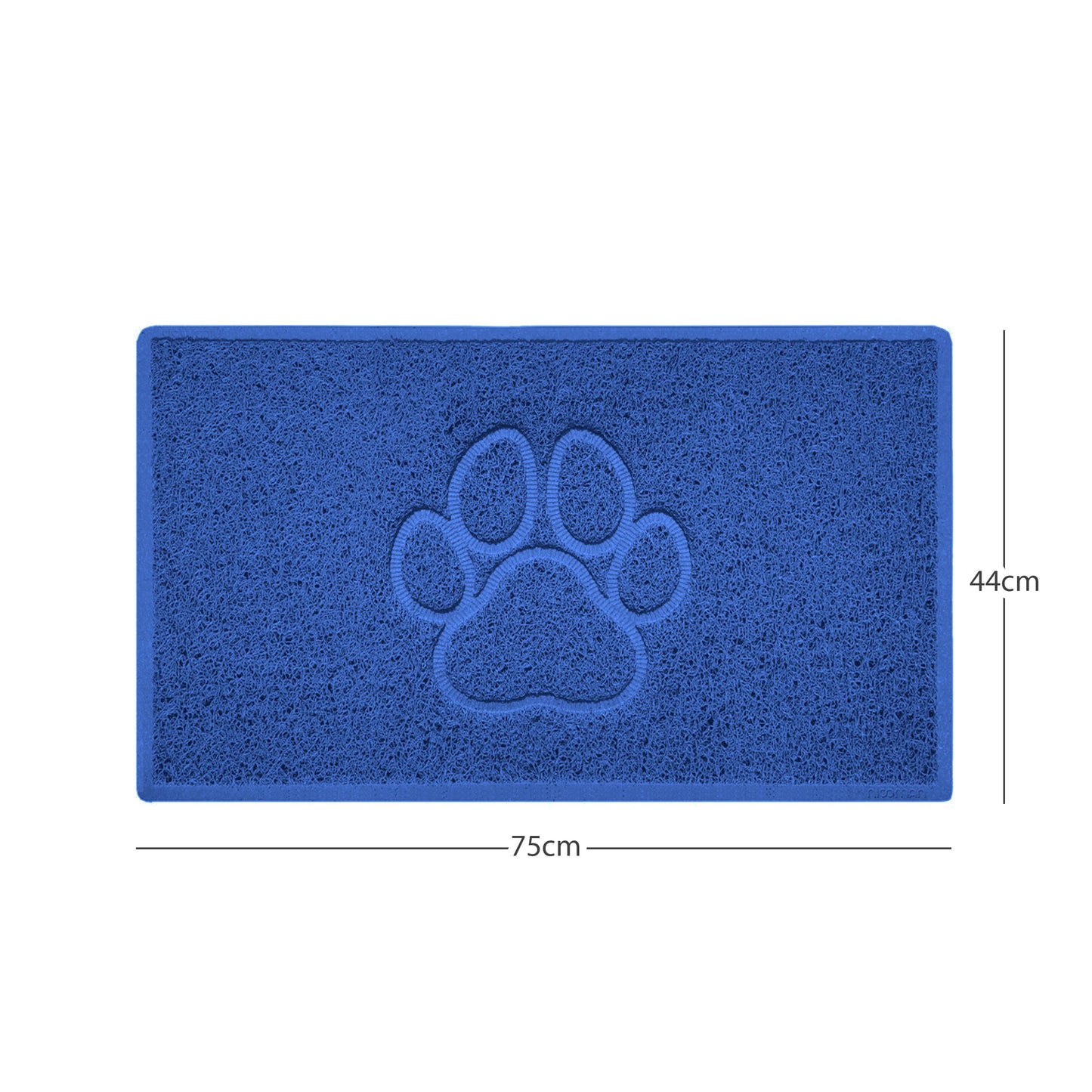 Nicoman Paw Print Embossed Spaghetti Door Mat | Indoor & Outdoor | Non-Slip
