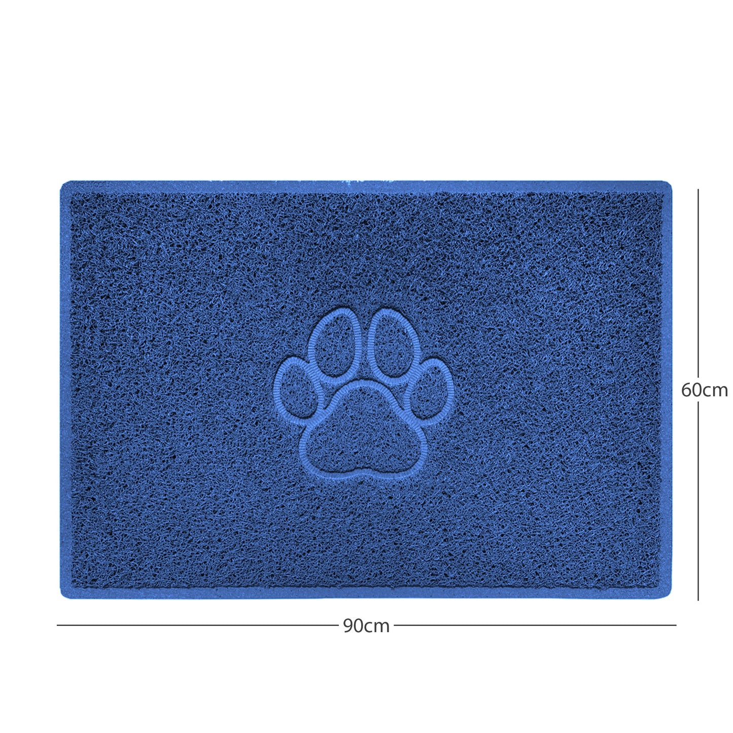 Nicoman Paw Print Embossed Spaghetti Door Mat | Indoor & Outdoor | Non-Slip