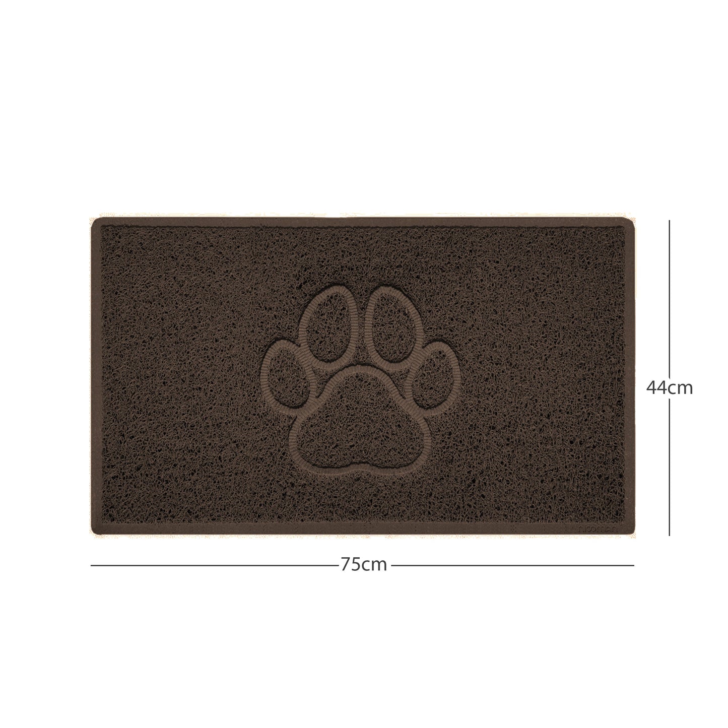Nicoman Paw Print Embossed Spaghetti Door Mat | Indoor & Outdoor | Non-Slip