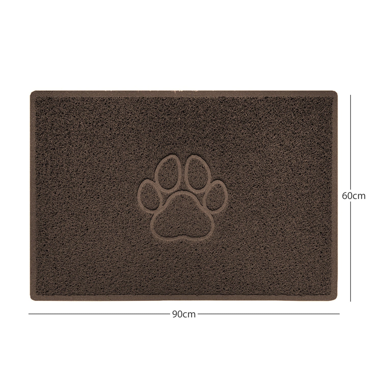 Nicoman Paw Print Embossed Spaghetti Door Mat | Indoor & Outdoor | Non-Slip