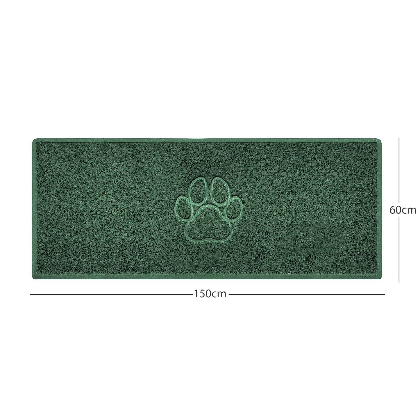 Nicoman Paw Print Embossed Spaghetti Door Mat | Indoor & Outdoor | Non-Slip