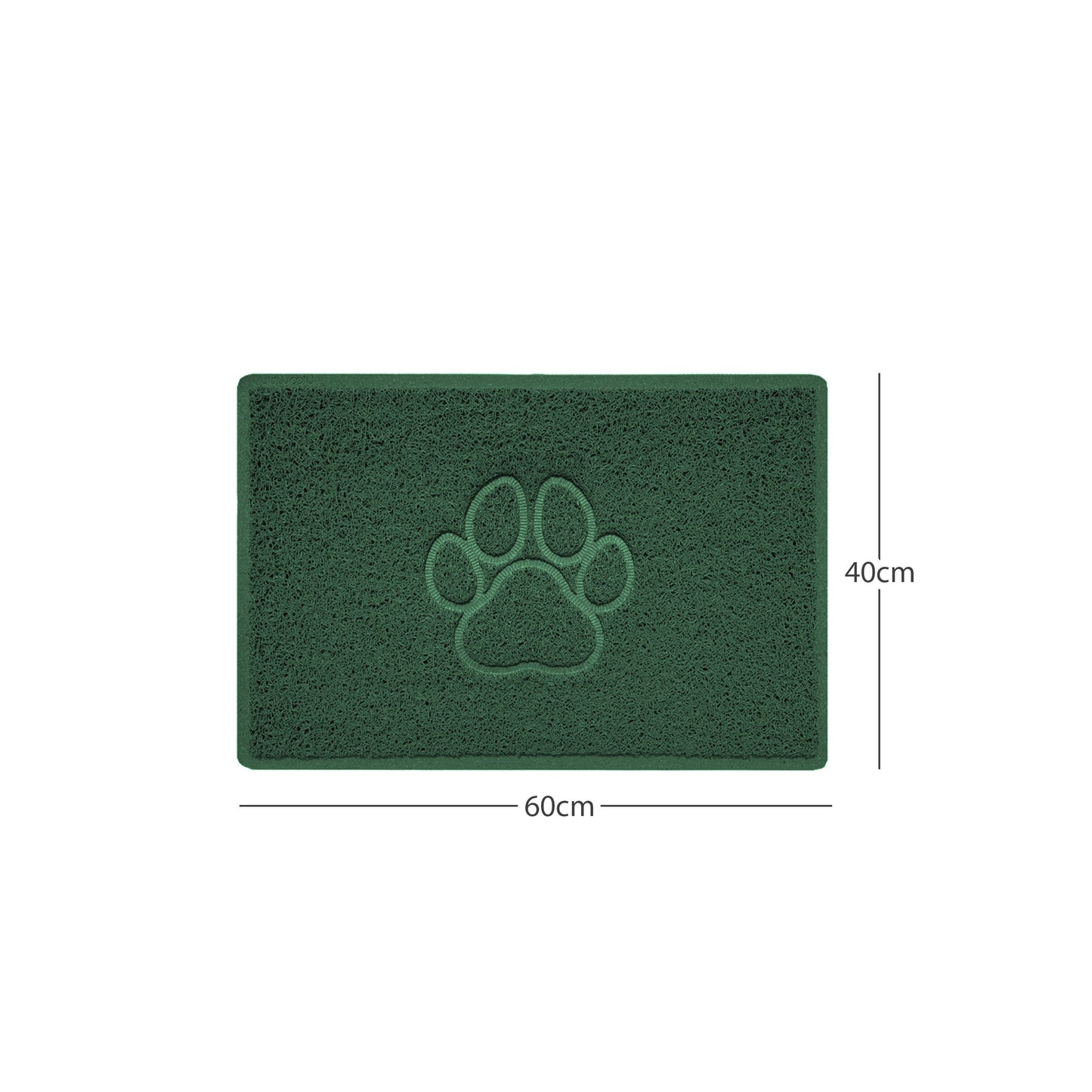 Nicoman Paw Print Embossed Spaghetti Door Mat | Indoor & Outdoor | Non-Slip