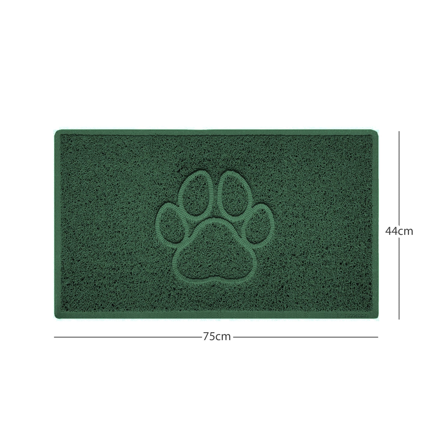 Nicoman Paw Print Embossed Spaghetti Door Mat | Indoor & Outdoor | Non-Slip