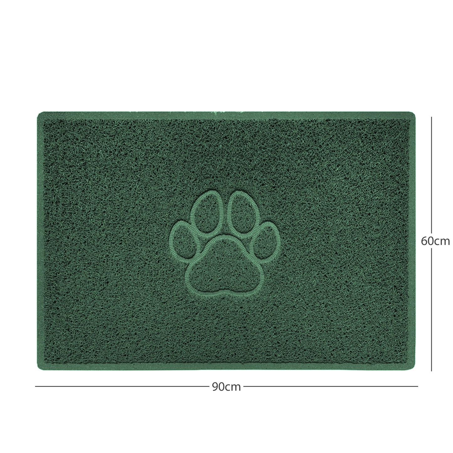 Nicoman Paw Print Embossed Spaghetti Door Mat | Indoor & Outdoor | Non-Slip