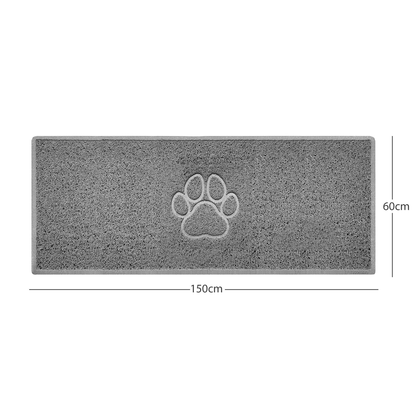 Nicoman Paw Print Embossed Spaghetti Door Mat | Indoor & Outdoor | Non-Slip