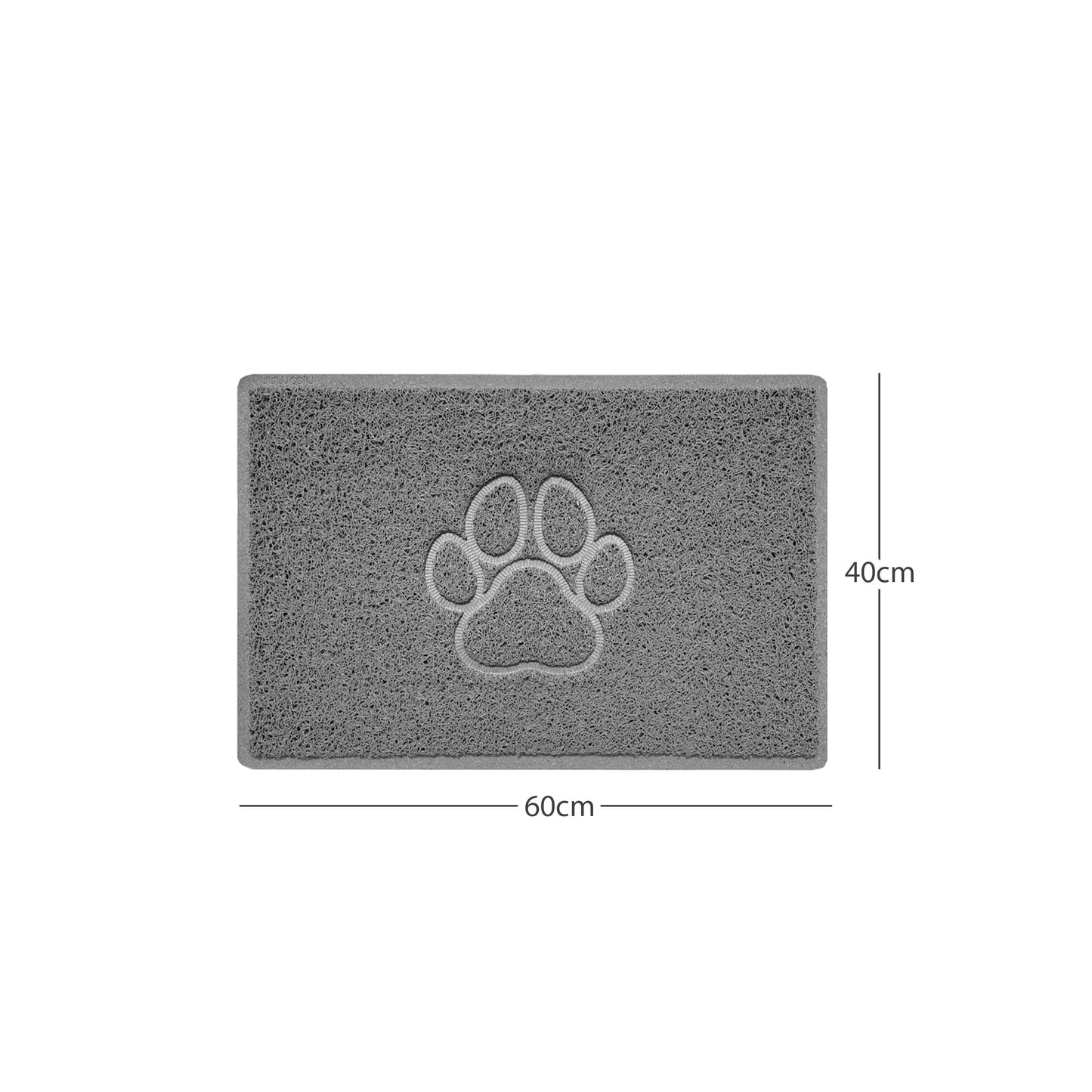 Nicoman Paw Print Embossed Spaghetti Door Mat | Indoor & Outdoor | Non-Slip