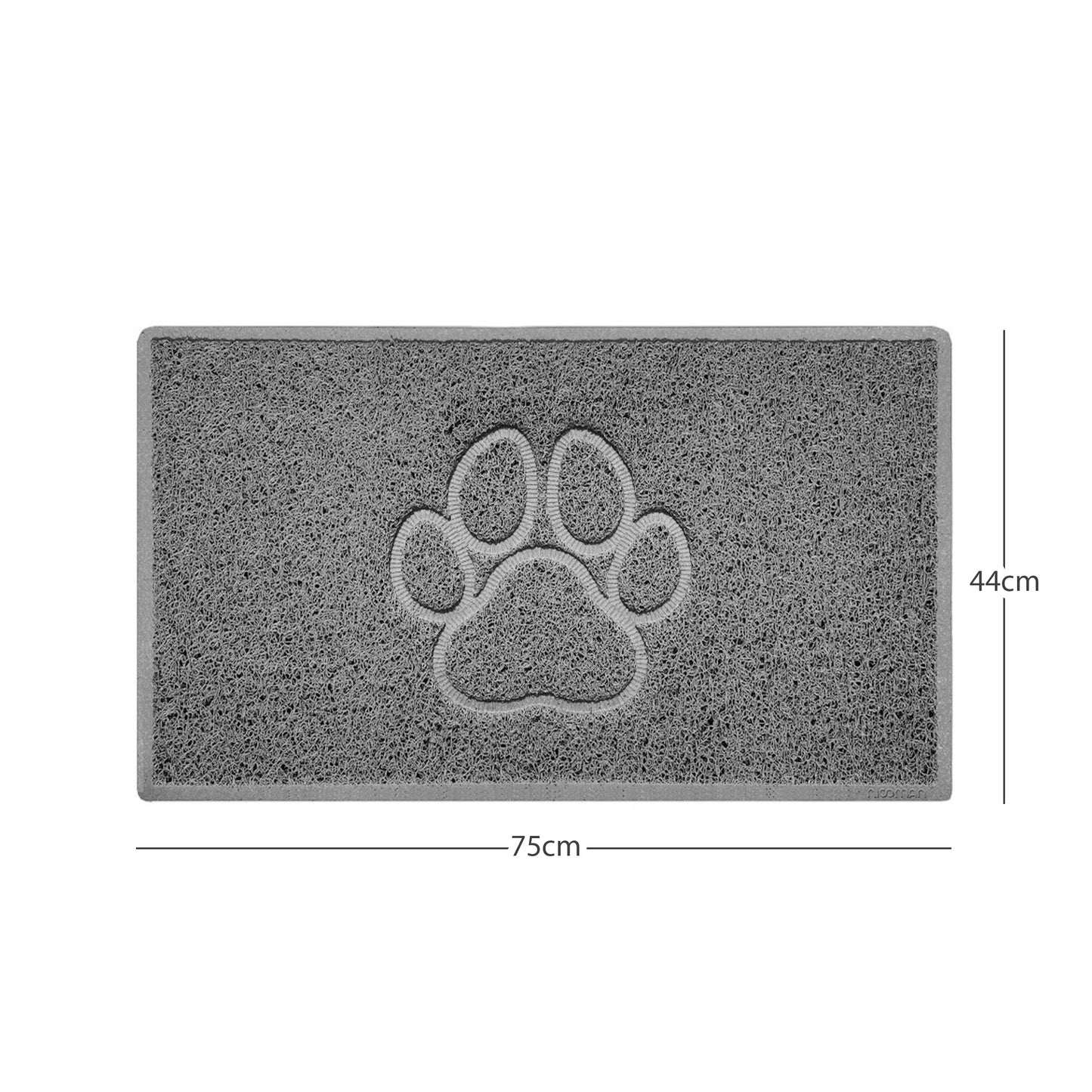 Nicoman Paw Print Embossed Spaghetti Door Mat | Indoor & Outdoor | Non-Slip