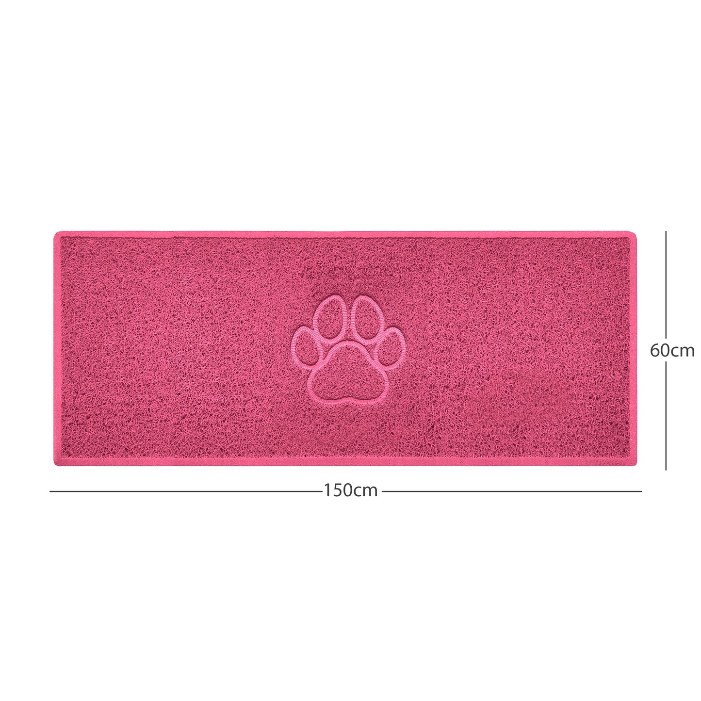Nicoman Paw Print Embossed Spaghetti Door Mat | Indoor & Outdoor | Non-Slip