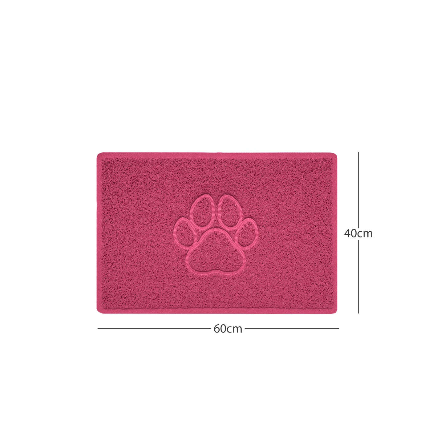 Nicoman Paw Print Embossed Spaghetti Door Mat | Indoor & Outdoor | Non-Slip