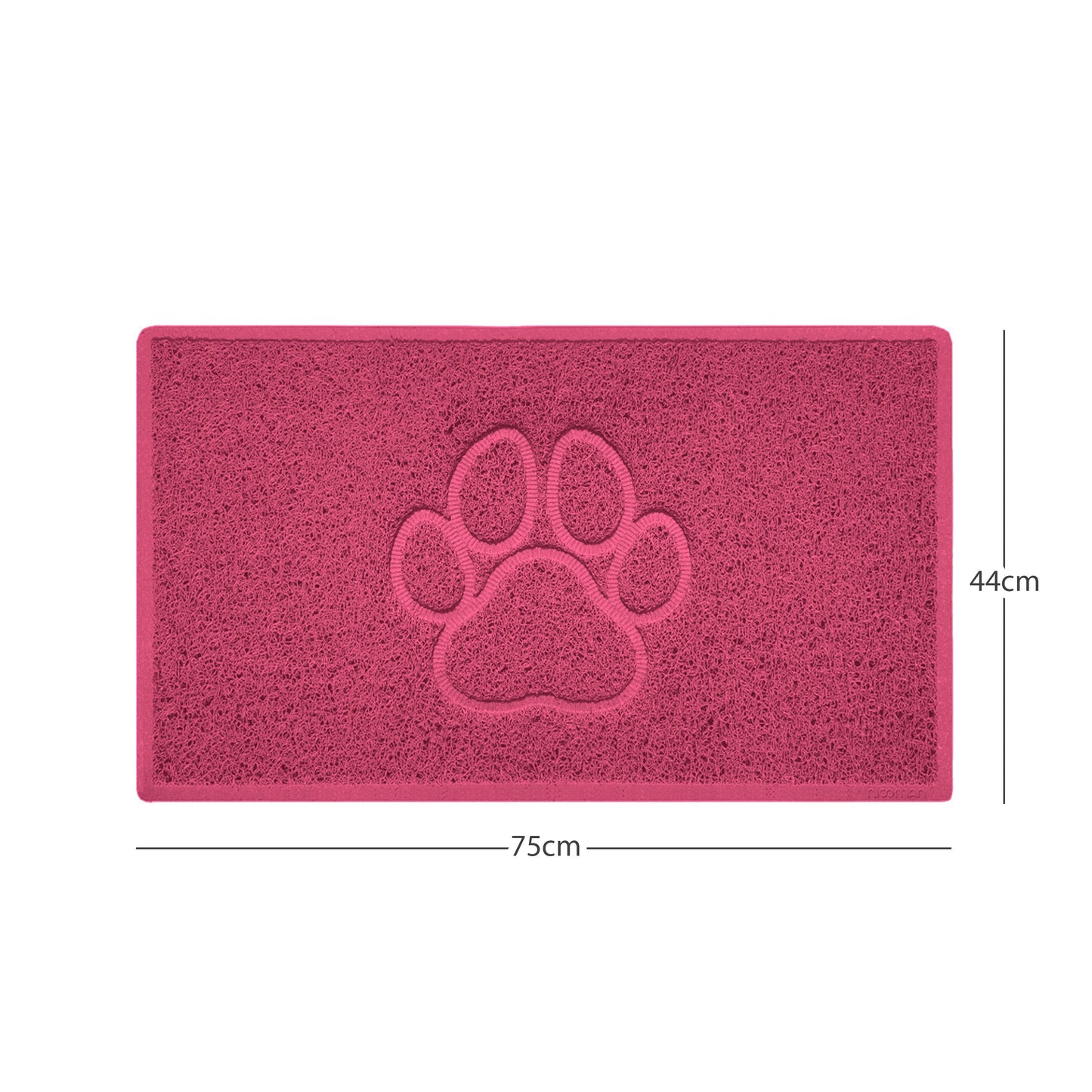 Nicoman Paw Print Embossed Spaghetti Door Mat | Indoor & Outdoor | Non-Slip