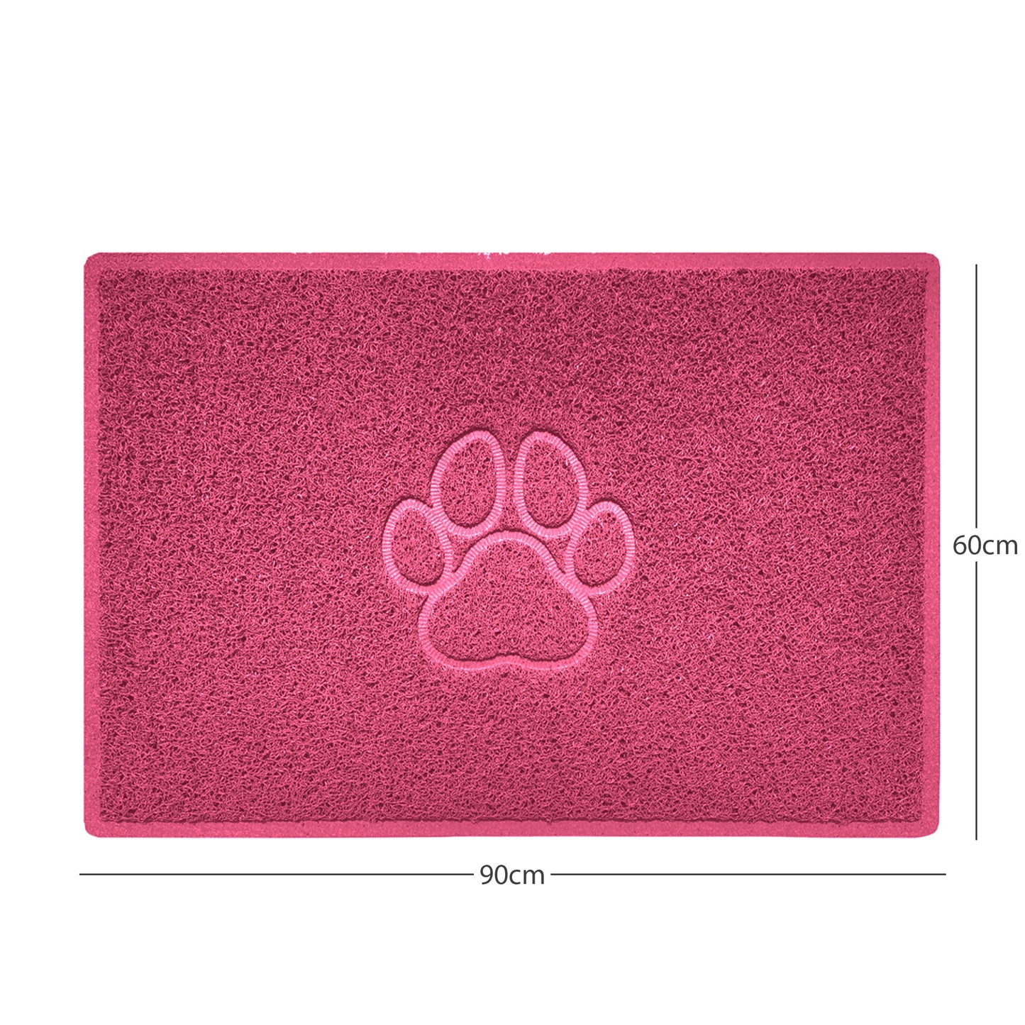 Nicoman Paw Print Embossed Spaghetti Door Mat | Indoor & Outdoor | Non-Slip