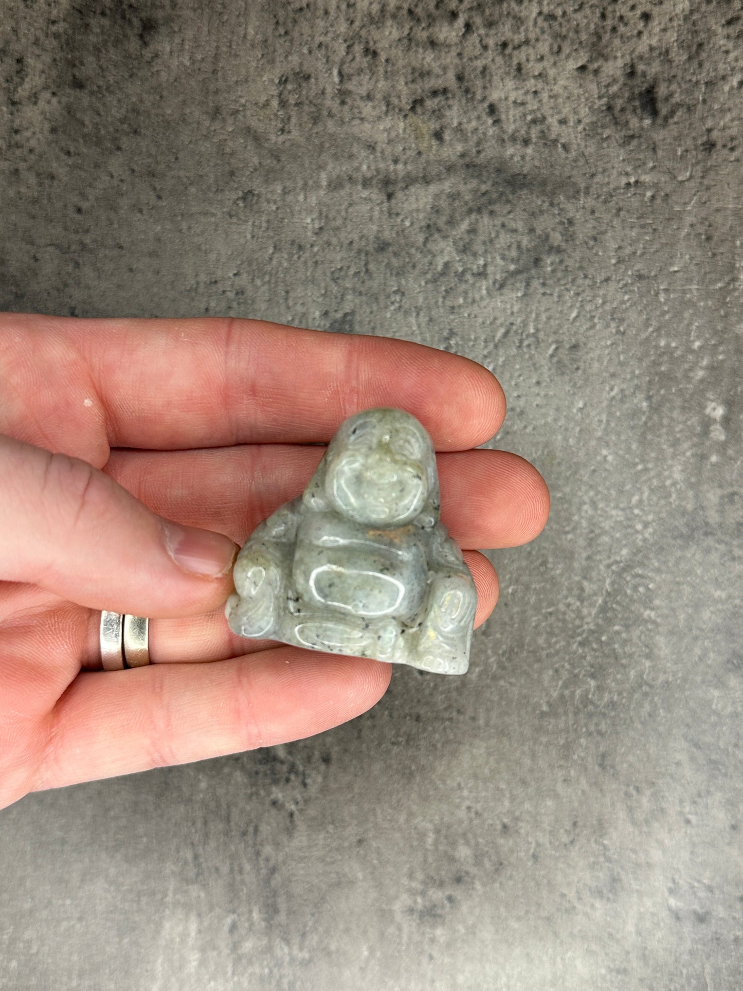 Labradorite Mini Buddha Crystal Figurine | Canny Crystals