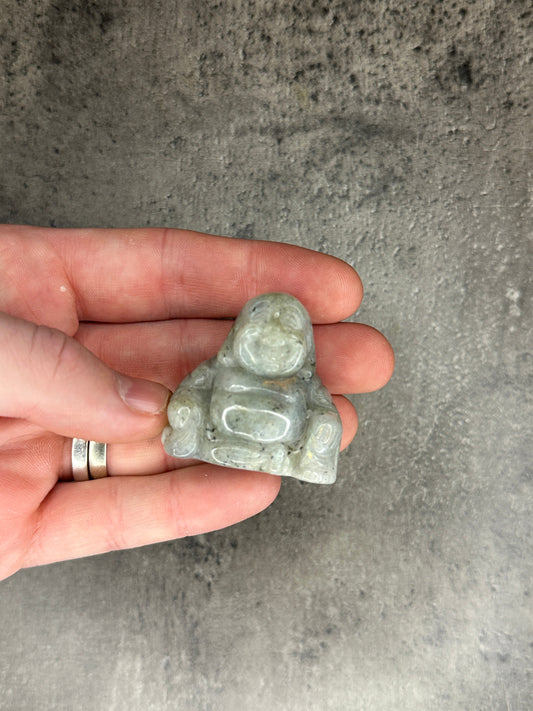 Labradorite Mini Buddha Crystal Figurine | Canny Crystals