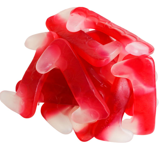 Vegan Strawberry Gummy Fangs