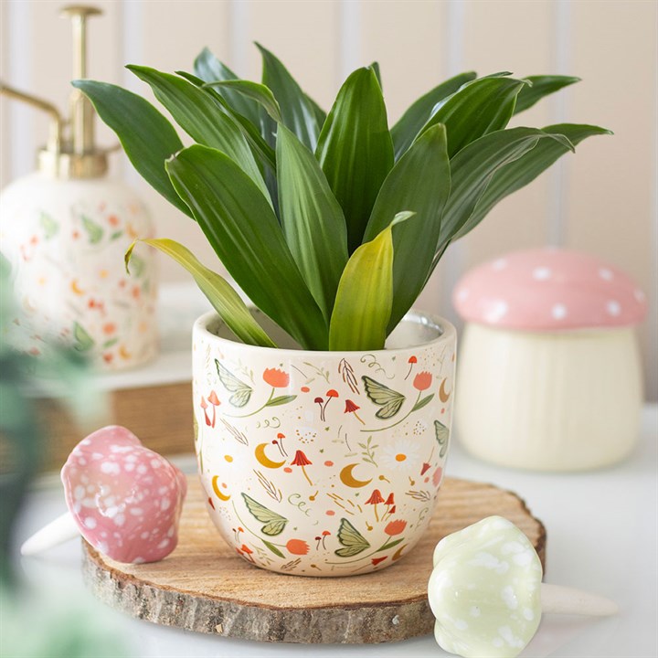 Fairy Folklore Print Plant Pot
