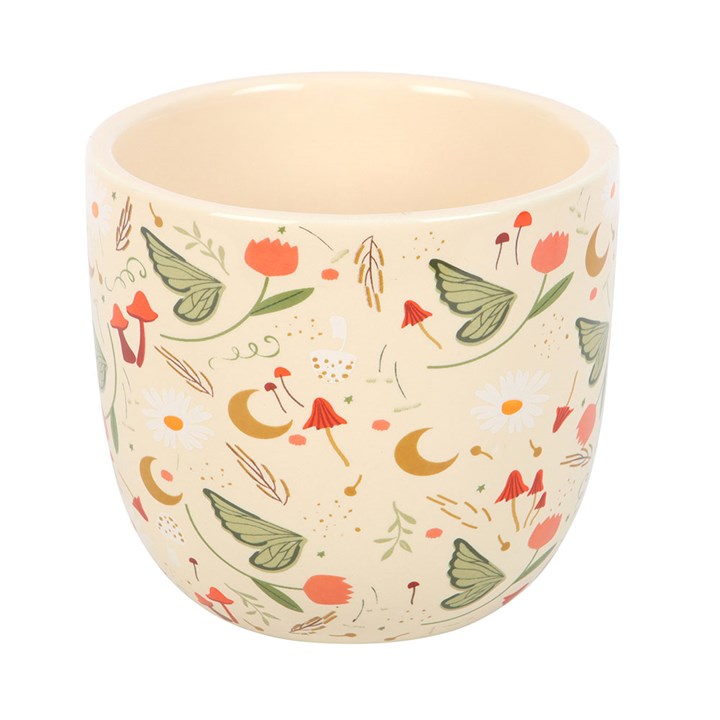 Fairy Folklore Print Plant Pot