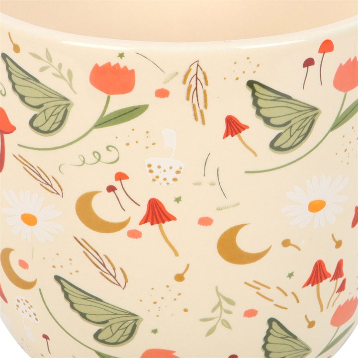 Fairy Folklore Print Plant Pot