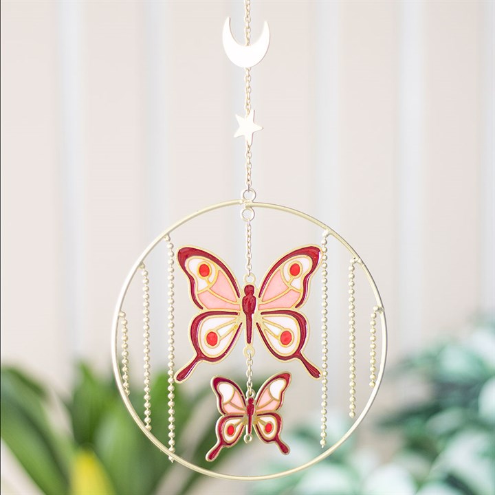 Pink Butterfly Hanging Decoration