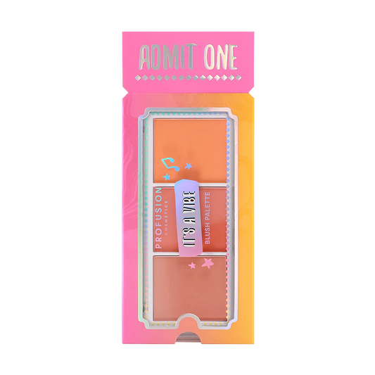 IT'S A VIBE | ADMIT ONE PALETA DE COLORETES DE 3 TONOS