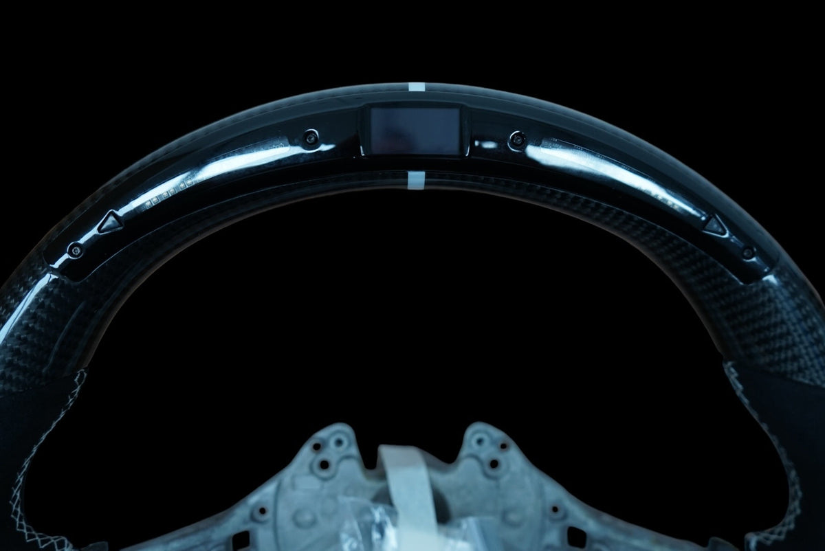 BMW 1, 2, 3, 4 + Other F Series LED Carbon Fibre Steering Wheel (IN STOCK - SWBMWF4)