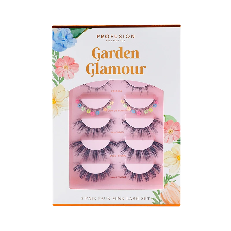 Petal Perfect Glamour Garden Faux Mink Lash Set – 5 Pairs