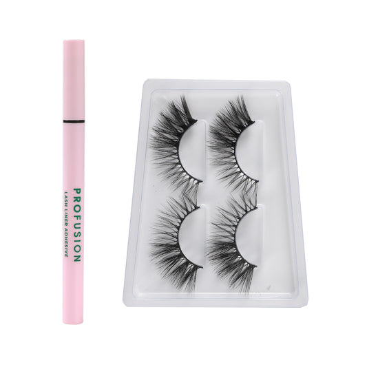 Matcha Love | Wimpern (2 Paar) & Kleber