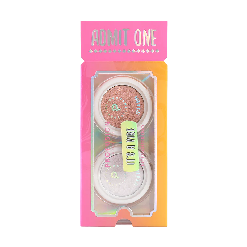Admit One Highlighter Duo – Creamy Powder Highlight with Aura Shade