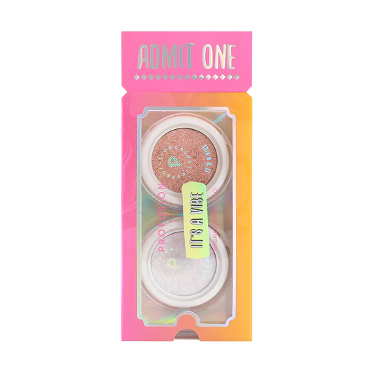 Admit One Highlighter Duo – Cremiger Puder-Highlighter mit Aura Shade